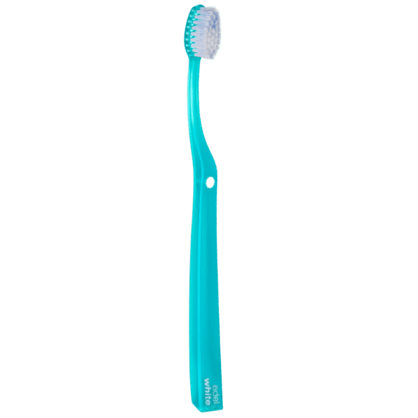 edel+white Eraser Whitening toothbrush in PET box – Flecken einfach wegrubbeln. Stain eraser brush in weiss. 