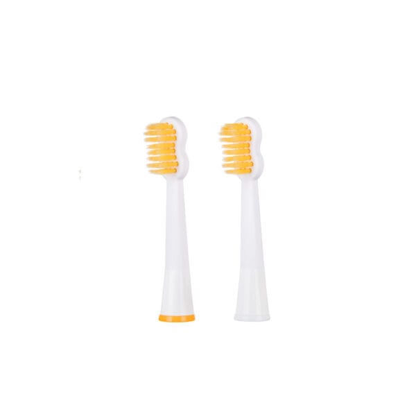 edel+white Dual Clean Bürstenköpfe – Ersatzbürsten mit ultraweichen Konex HD® Borsten für sanfte & gründliche Zahnreinigung. Abbildung Aufsätze.