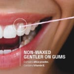 REACH Ultraclean Gentle Gum Care Floss Cannelle 50m- illustration infographique,non-waxed gentler on gums