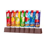 edel+white 7 Früchtli Children Toothpaste Zahnpasta Bionicmania 1000ppm – Die Superkraft für gesunde Zähne. Foto der verschiedenen Geschmacksrichtungen Zahnpasta.