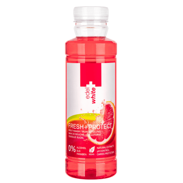 edel+white Fresh&Protect Mouthwash 400ml – Für einen Atem so frisch wie die Alpenluft