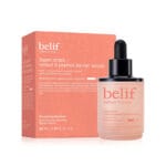 belif Super Drops Retinol & Peptide Barrier Serum 30ml - Anti-ageing serum for firmer skin, refined pores & strengthened skin barrier. Product photo with packaging