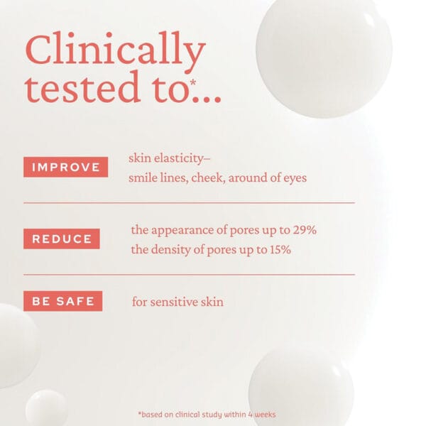 belif Super Drops Retinol & Peptide Barrier Serum 30ml - Anti-ageing serum for firmer skin, refined pores & strengthened skin barrier. Infographic clinically tested