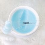 belif Cleansing Balm 100ml - Moisturizing make-up removing balm with lotus flower & vitamin E. Image with applicator, without lid.