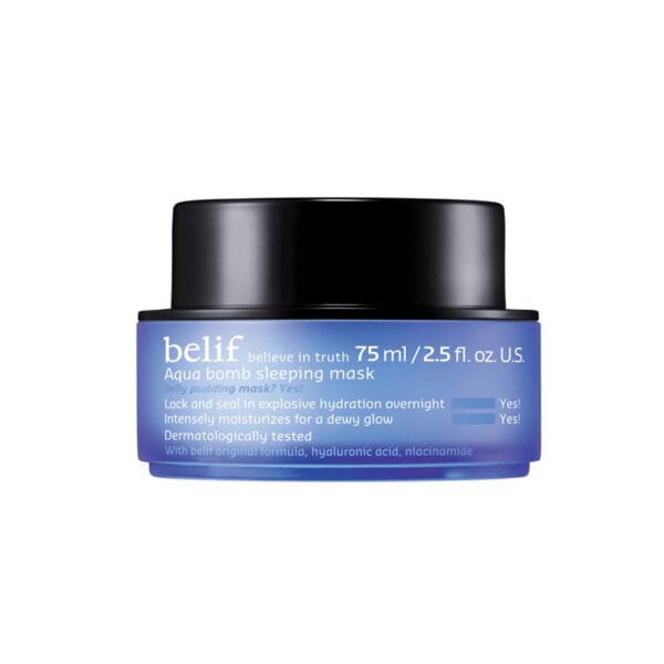 belif Jelly-Pudding Overnight Mask 75ml – Nachtmaske mit Hyaluronsäure & Niacinamid für intensive Feuchtigkeit