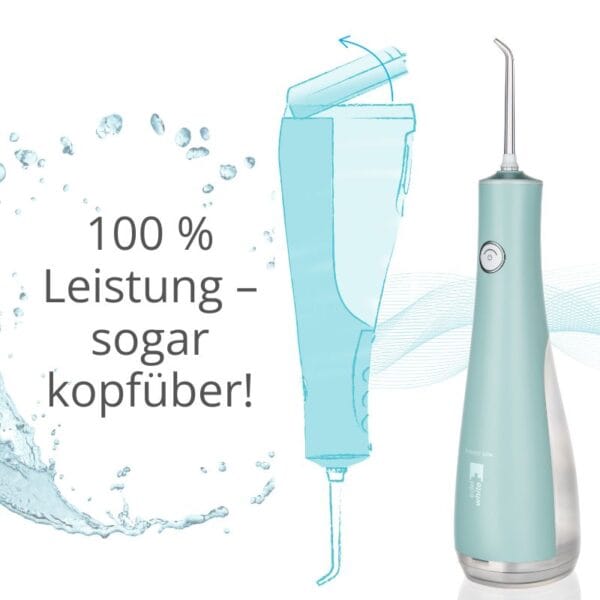 edel+white Flosserpik Power Spa - The champion of mobile oral irrigators with plenty of power. Illustration Product information Various attachments: tongue scraper, Ultrasoft brush head, jet attachment, subgingival attachment 