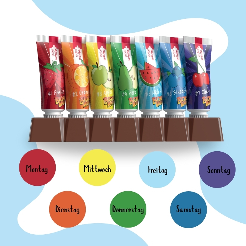 edel+white 7 Früchtli - Bionicmania children's toothpaste